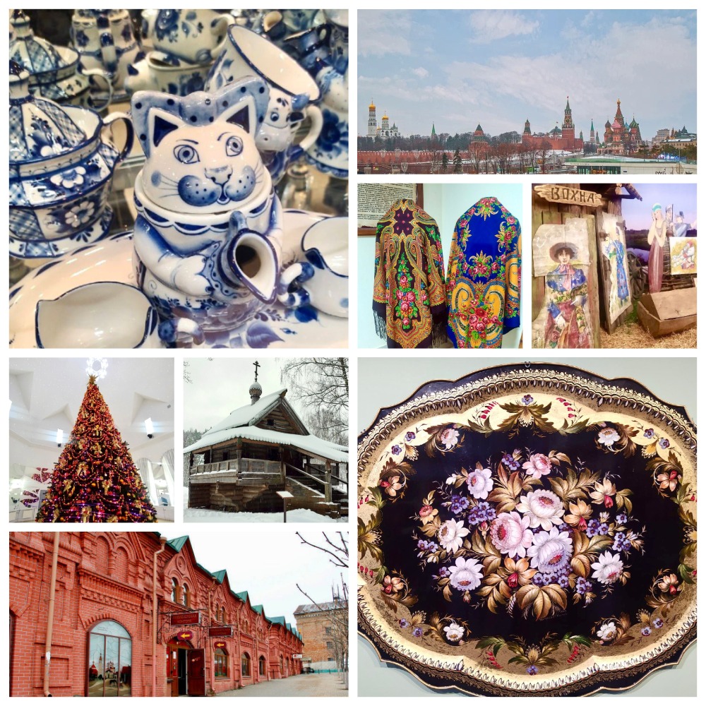 Сильна Россия мастерами (Василёво, Гжель, Павловский Посад, Жостово, Москва, Клин)