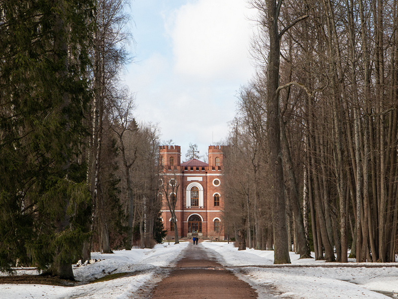 Зимняя прогулка по Александровскому парку и дворцу в Царском Селе