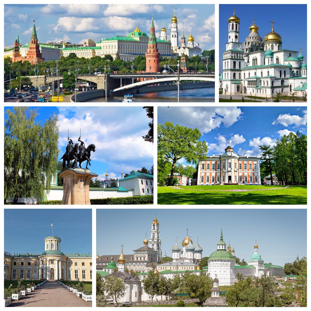 Жемчужины Подмосковья (Архангельское, Ново-Иерусалимский монастырь, Сергиев Посад, Дмитров, Большие Вяземы, Захарово, Солнечногорск)