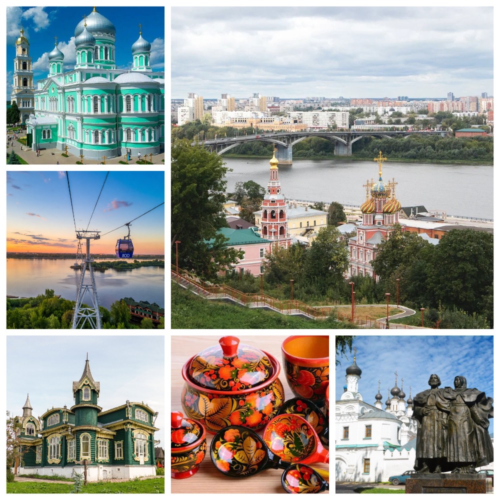 Золотое кольцо Поволжья  (Муром, Гороховец, Нижний Новгород, Арзамас, Дивеево, Семенов, Городец, Владимир)