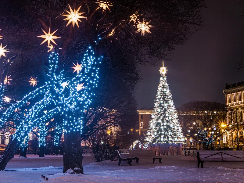 Новогодние огни Петербурга под брызги шампанского (с ужином и рождественской концертной программой в банкетном зале «Подкова»)