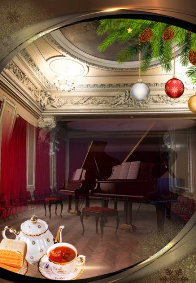 Посещение интерьеров особняка Шрёдера + концерт с фуршетом "Рождественские открытки"