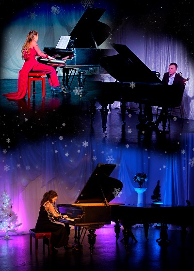 "Винтаж на два рояля" Рождественский концерт за столиками с фуршетом