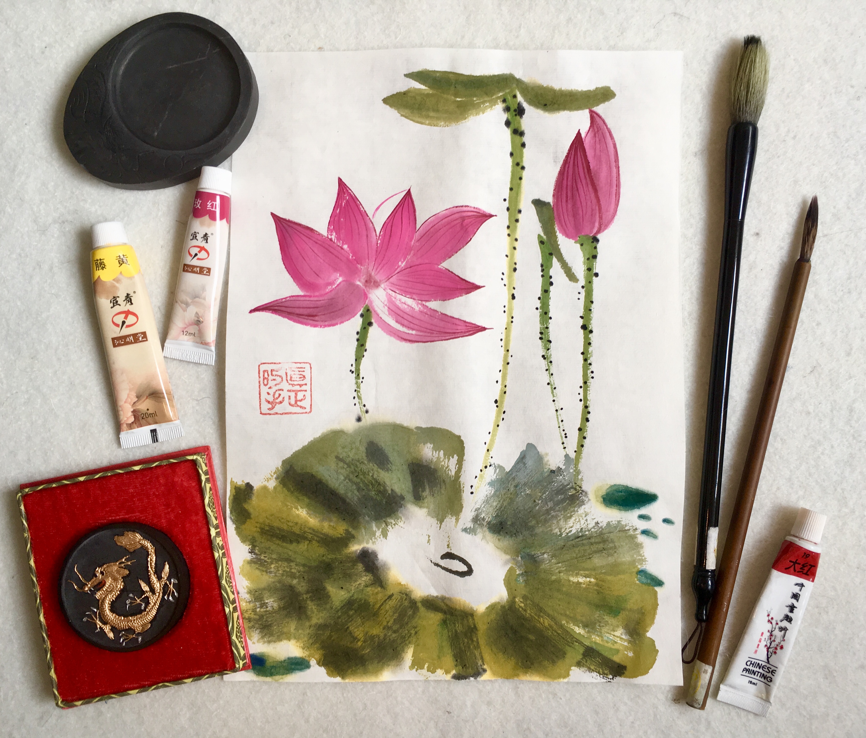 Мастер-класс китайская живопись «Чарующий лотос» (для новичков и без специальной подготовки!)